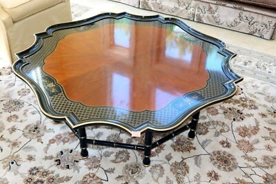 #ad Antique Large Mahogany Kindel Masterworks Coffee Table with inlay 55969EC $2650.00