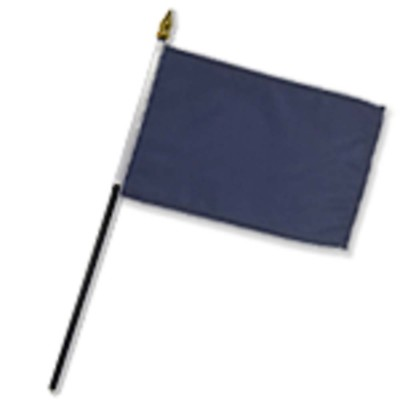 #ad Solid Navy Blue Color 4quot;x6quot; Flag Desk Set Table Stick Staff $6.44