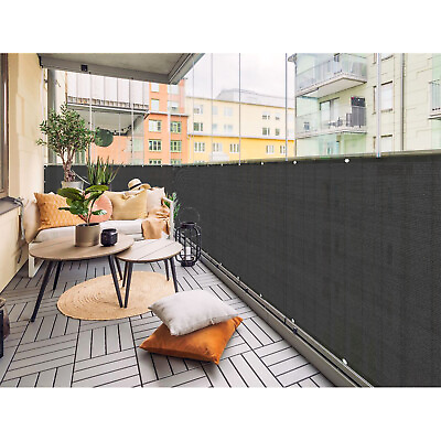 #ad Alion Home© Black 3 FT Tall Custom Length 1 50ft Privacy Screen Patio Balcony $49.49