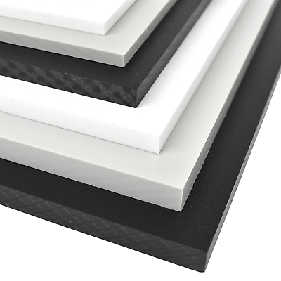#ad BuyPlastic Black HDPE Starboard Marine Grade Plastic Sheet 1.5quot; x 24quot; x 24quot; $196.77