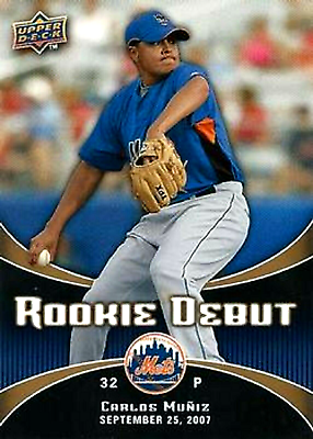 #ad 2008 Upper Deck Rookie Debut #16 Carlos Muniz RC New York Mets $1.49