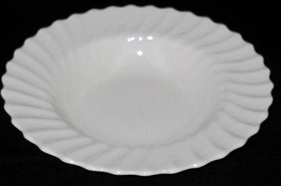 #ad Royal Doulton WHITE SWIRL SCALLOPED Wide Rimmed Soup Bowl 8 3 8quot; $22.49