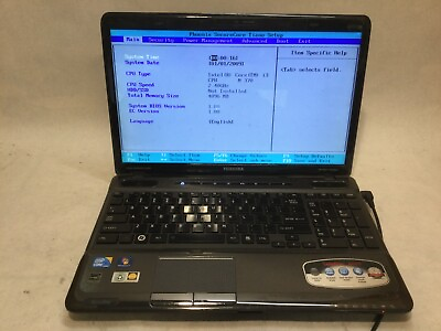#ad Toshiba Satellite A665 S6086 15.6” Intel i3 M370 @ 2.40GHz MISSING PARTS MR $69.99