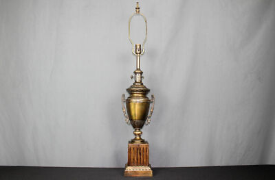 #ad 39quot; vintage Frederick Cooper table lamp cast metal handled Grecian urn style $59.00
