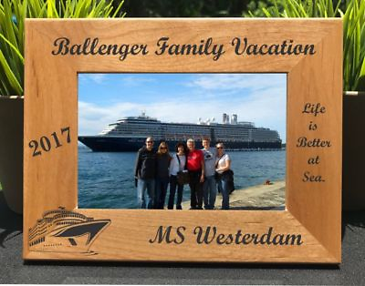 #ad Personalized Engraved Cruise Vacation Picture Frame $50.95