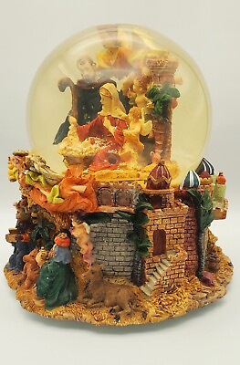 #ad Vtg Snow Globe Musical Mary Joseph Jesus Nativity Scene Exquisite Details Rare $99.00