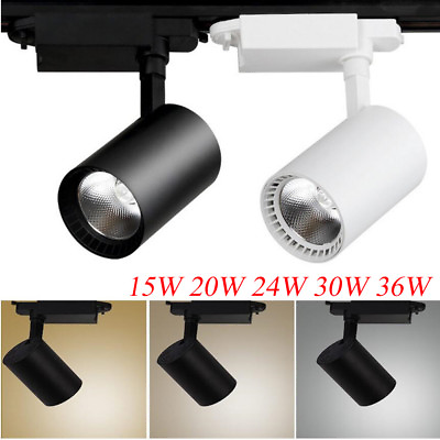 #ad 15W 20W 24W 30W 36W COB LED Track Rail Ceiling Spotlight Downlight Lamp Lighting $16.49