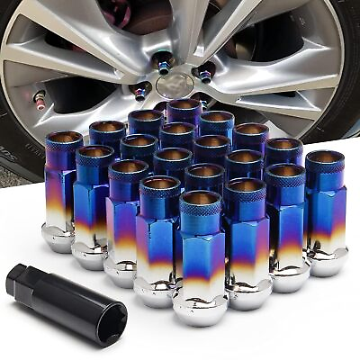 #ad 20PC Extended Open End Steel Wheel Rim Tuner Lug Nuts M12 x 1.5 For Toyota Honda $25.19