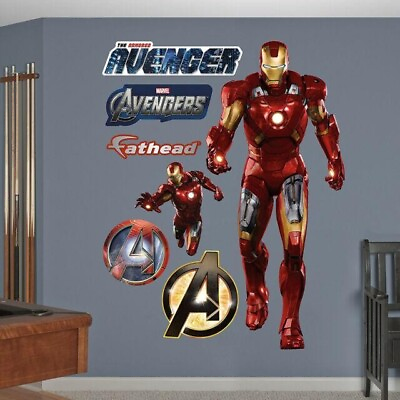 #ad Huge Fathead Large Iron Man Avengers Wall Decals Poster 96 96065 $88.88