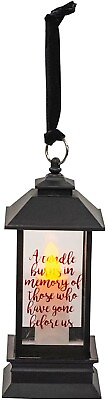 #ad Memorial Candle Black LED 5 Inch Acrylic Decorative Lantern $8.46