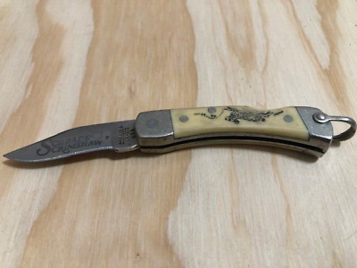 #ad Schrade Plus USA LB 1SC Crimshaw Folding KNIFE stamped BB3338 Tiny knife GREAT $68.99