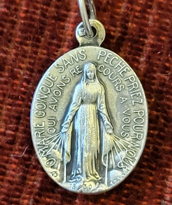 #ad #ad Miraculous Medal In French Vintage amp; New Medal Catholic France A. Penin $35.99