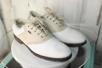 #ad Etonic 10 M White Tan Golf Women#x27;s Shoes $16.00