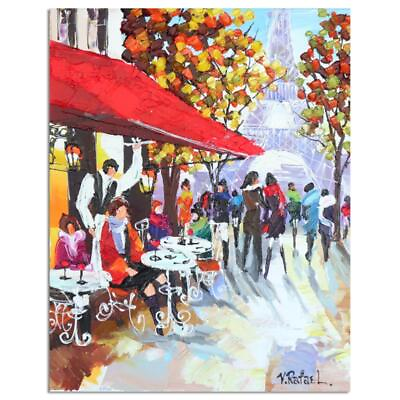 #ad Yana Rafael quot;Happy Hour in Francequot; Hand Signed Original Painting on Canvas $750.00