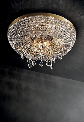 #ad Ceiling Of Luxury Design Classic Gold Crystal 14 Lights MS 192 $11539.06