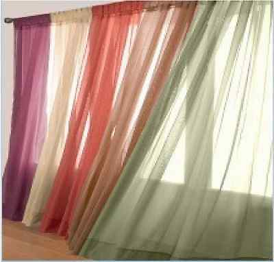 #ad #ad ONE PLAIN SOLID SHEER OR SCARF WINDOW CURTAIN TREATMENT DRAPES VOILE MANY COLORS $7.23