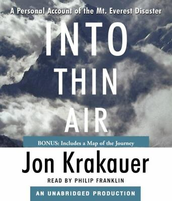#ad Into Thin Air Audio CD Jon Krakauer $59.95