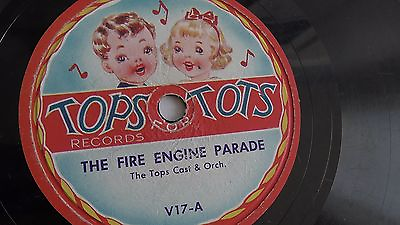 #ad The Top Cats 78rpm single 7 inch – Tops Tots #V17 The Fire Engine Parade $12.99