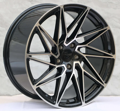 #ad 19quot; Wheels 19x8.5 19x9.5 35 5x114.3 CB73.1 KT20 Style Staggered Rims Set 4 $898.00