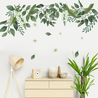 #ad Nature Grass Wall Decal Stickers Art Decor Green Plant Leaves Home Mural DIY $11.66