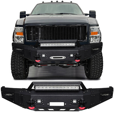 #ad Vijay For 2008 2010 Ford F250 F350 Front Bumper with D Rings and LED Lights $769.99
