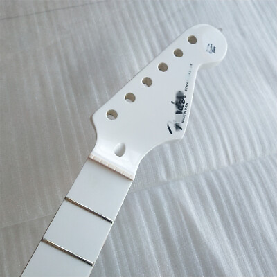 #ad Low Price white gloss ST electric guitar neck white 22FRET maple fingerboard $65.99
