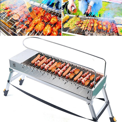 #ad USB Electric Charcoal Grill Automatic BBQ Household Rotary Barbecue Machine $79.80