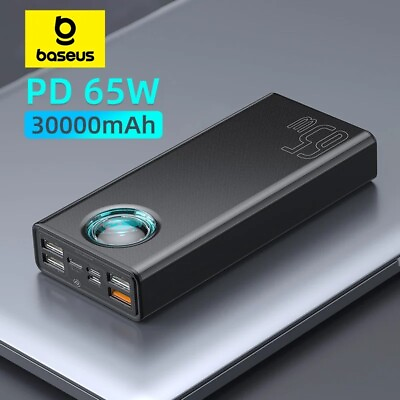 #ad 30000mAh Portable Baseus Powerbank Quick Charger External Power Bank Charging $93.99
