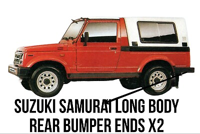 #ad Suzuki Samurai Rear Bumper Ends X2 Long Body $80.00
