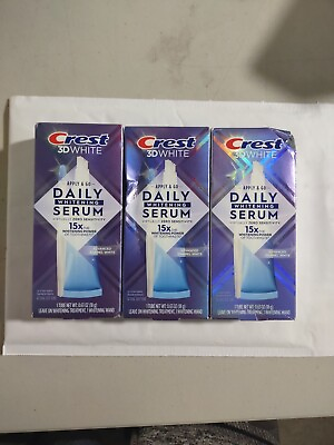 #ad Lot of 3 x 0.63 oz Crest 3D White Daily Whitening Serum exp 10 31 2024 $25.00