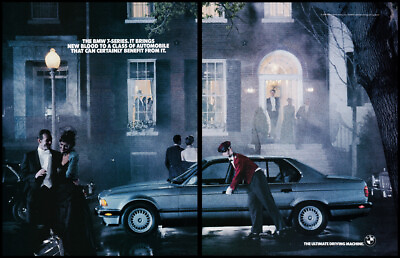 #ad BMW 7 series 4 page print ad 2004 Night scenes formal dress $7.99