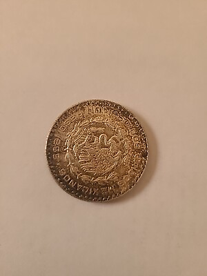 #ad Mexico 1965 One Un Peso Silver Plata Coin Mexican Morelos .. $20.00