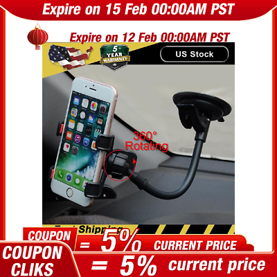 #ad 360° Rotatable In Car Suction Phone Holder Dashboard Windscreen Mount Universal $6.79