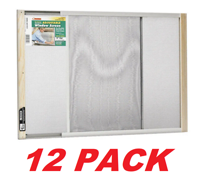 #ad Frost King AWS1837 Metal Adjustment Window Screen Wood Frame 12 Pack $49.98
