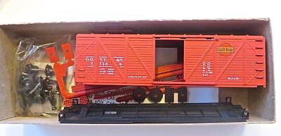 #ad HO Roundhouse Herritage Car #6 Gulch Route Montana Wood Box Car Kit NEW $21.50
