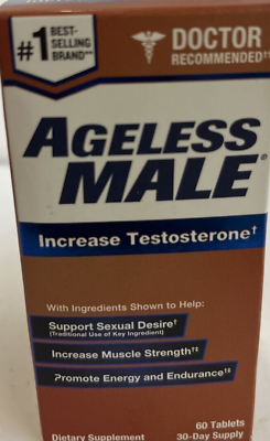 #ad #ad Ageless Male Free Testosterone Booster by New Vitality 60 Tablets Exp 7 2025 $12.99