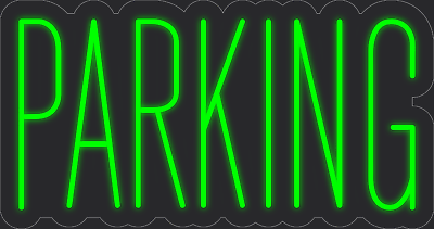 #ad Parking Green 24x13 inches Neon LED Sign Decor Wall Lights Brighten Up Store $344.99