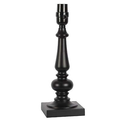 #ad Black Turned Style Lamp Base 14quot;H $19.69