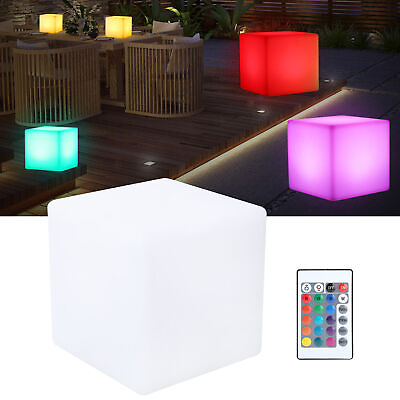 #ad LED RGBW Cubes Light Waterproof USB 16 Colors Changing Desk Lamp For Bar KTV HU $60.59