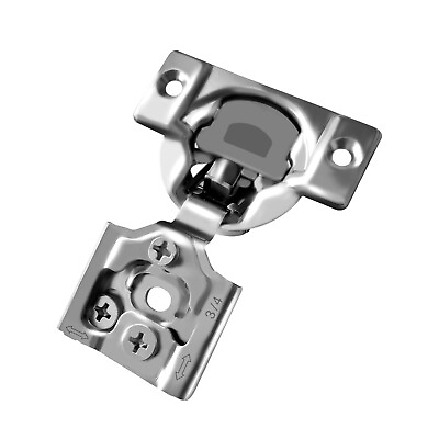 #ad 50 Pieces 3 4quot; Overlay Soft Closing Face Frame Cabinet Door Hinges with Screws $78.44