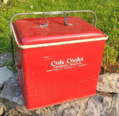 #ad vintage Cola Cooler Fiberglass Insulated Cooler Unique Decor Poloron Productions $189.00