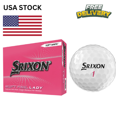 #ad NEW Srixon Soft Feel Lady 8 2023 Golf Balls 2 Dozen $65.00