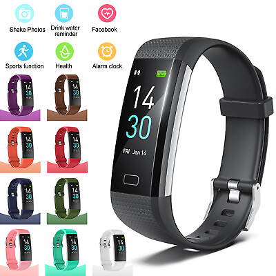 #ad Fitness Activity Tracker Blood Pressure Heart Rate Sport Fitbit Smart Watch $21.99