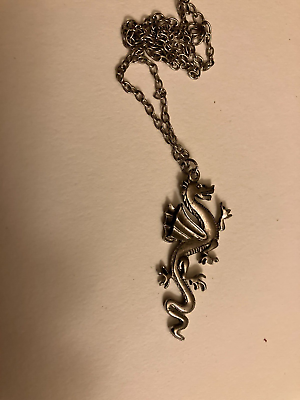 #ad vintage estate dragon figural chain necklace $2.99