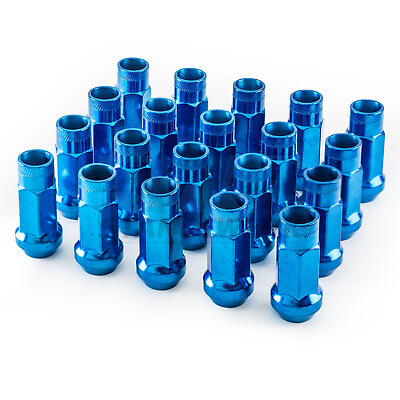 #ad SWE 20 Open End Blue Finish Extended Lug Nuts 12x1.5 Fits MAZDA MITSUBISHI $24.98