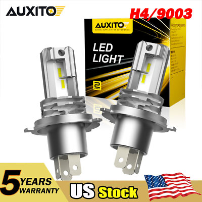 #ad AUXITO H4 9003 Super White 40000LM Kit LED Headlight Bulb High Low Beam Fog Lamp $25.64