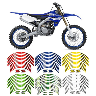 #ad Tire Rim Wheels Sticker Decal Stripes Reflective For YAMAHA YZ 250 F FX WR X $17.09