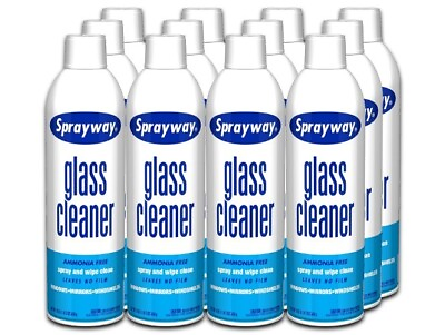 #ad SprayWay Glass Cleaner with Foaming Spray for Streak Free 19 oz pack of 12 $32.76