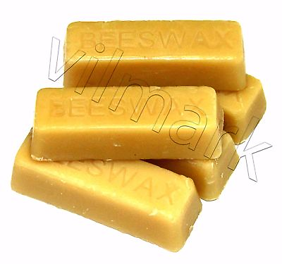 #ad Beeswax 5 oz Filtered 100% Pure Yellow Premium Bees Wax Cosmetic Grade A 5 bars $8.99