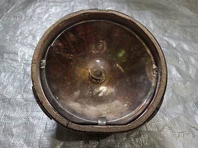 #ad One vintage antique headlight reflector amp; bucket $79.50